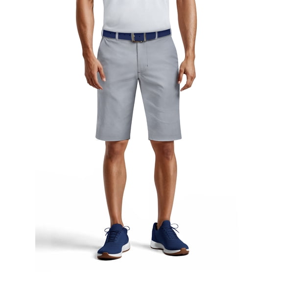 Ben Hogan Men's & Big Men's Stretch Golf Shorts with Horizontal Pattern and Active Waistband, 9" Inseam, Sizes 28-50