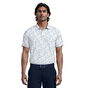Men's & Big Men's Tropical Get Away Printed Golf Polo, Sizes S-5XL