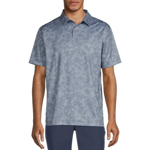 Ben Hogan Men's & Big Mens Short Sleeve Camo Print Polo Shirt, Sizes S-5XL