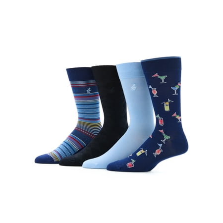 Ben Hogan Men's Golf Flag Novelty Socks, 4-Pack, Sizes 7-12