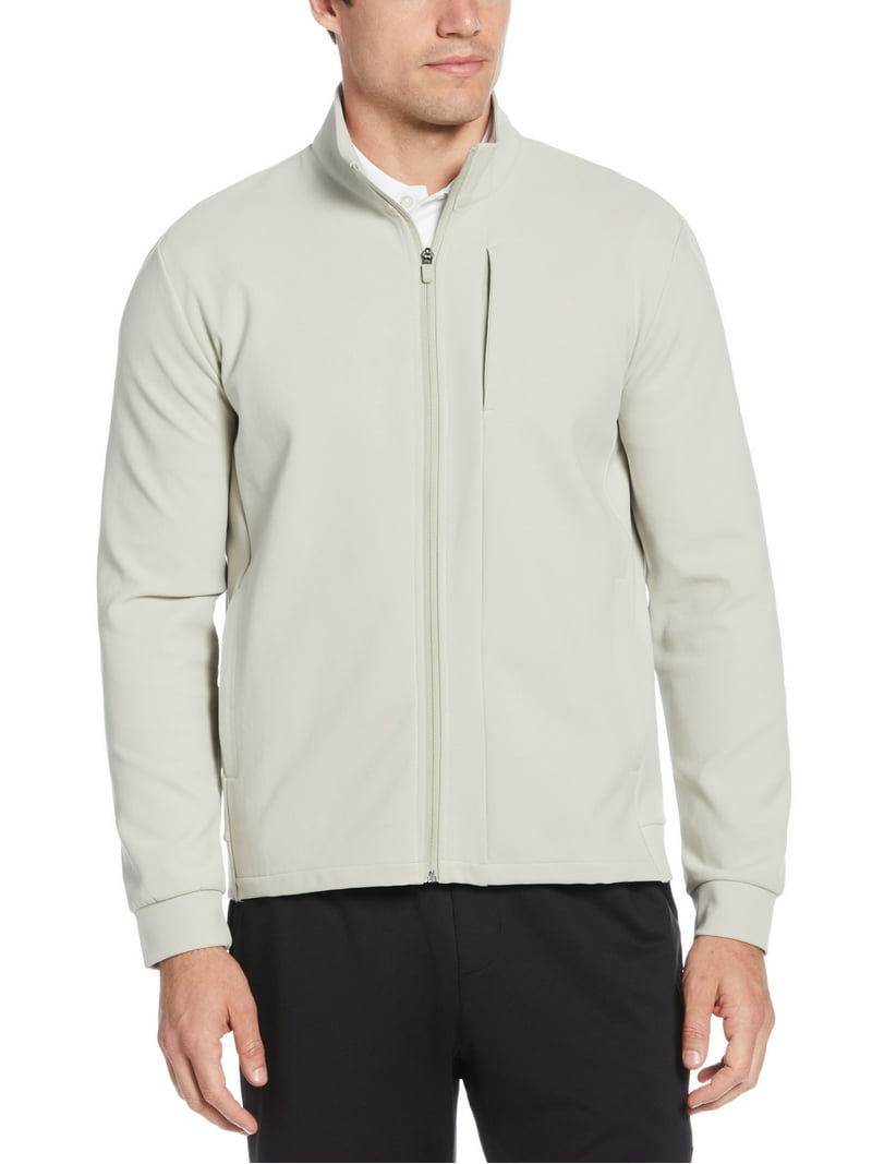 Ben Hogan Men's Micro Texture Full Zip Sport Jacket, Ottoman
