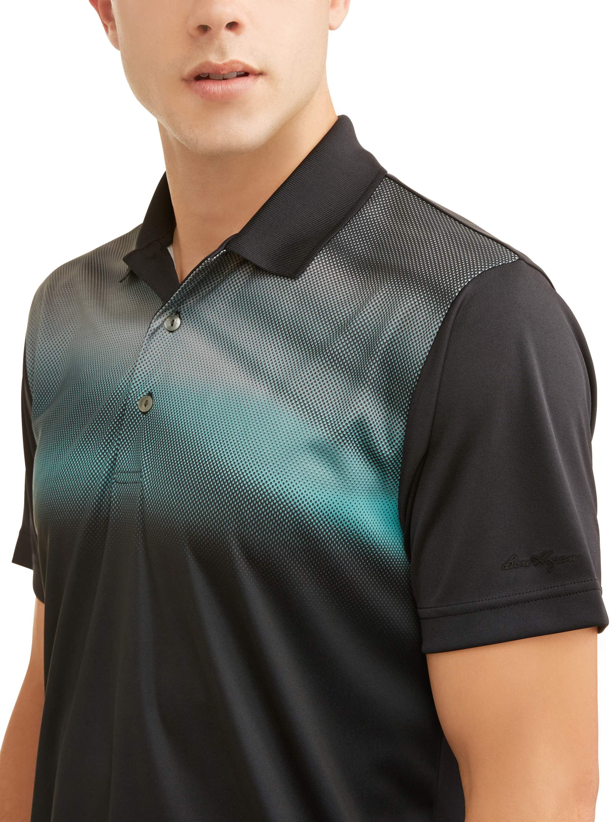 Ben Hogan Performance Men's Graphic Chest Print Golf Polo Shirt