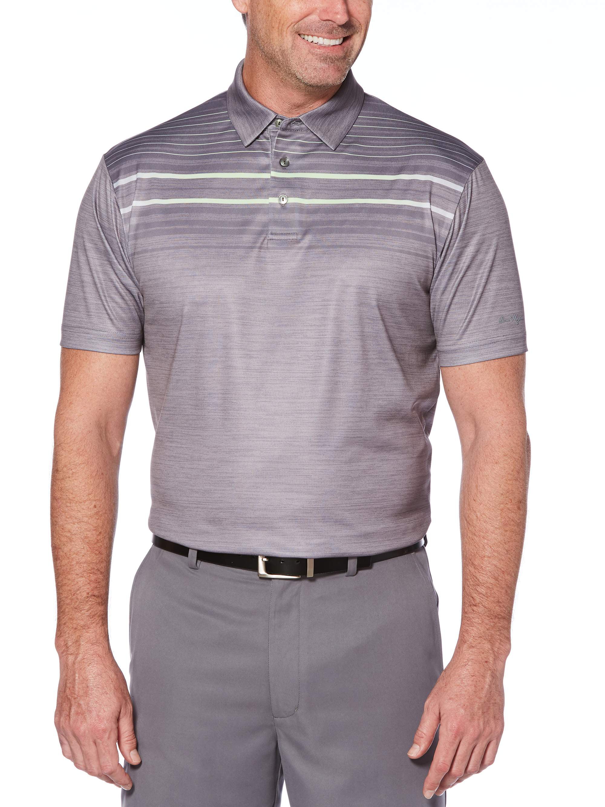 Ben Hogan Men's Performance Short Sleeve Fading Stripe Golf Polo Shirt ...