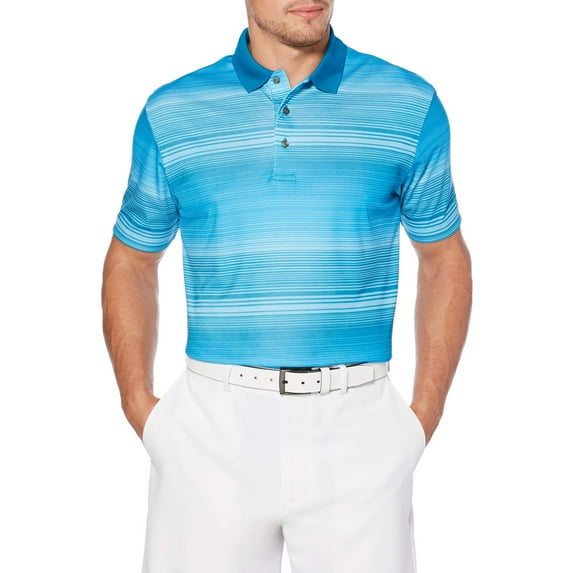 Ben Hogan Men's Performance Short Sleeve Striped Polo Shirt