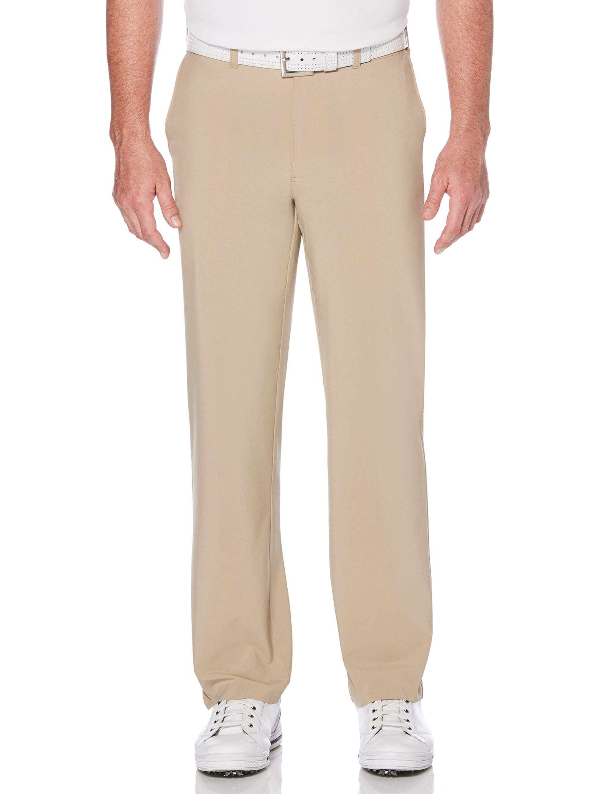 Ben Hogan Men's Performance Solid Active Flex Waistband 4-Way Stretch Flat-Front Golf Pant
