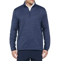 Ben Hogan Men’s and Big Men’s 2-Tone Space Dye Quarter Zip Golf Sweater, up to Size 5XL