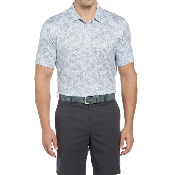 Ben Hogan Men's and Big Men’s All-over Confetti Print Golf Polo Shirt, up to Size 5XL
