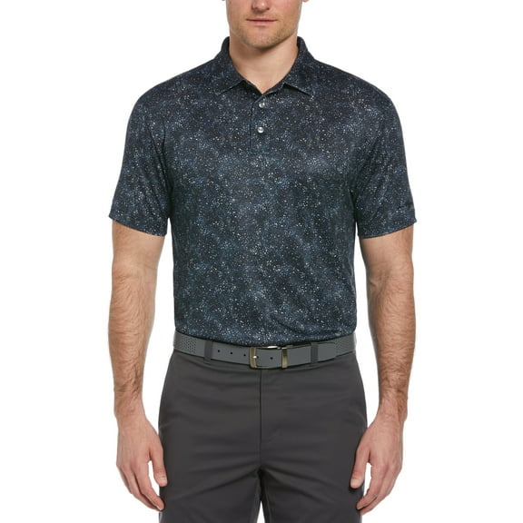 Ben Hogan Men's and Big Men’s All-over Confetti Print Golf Polo Shirt, up to Size 5XL