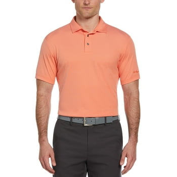 Ben Hogan Men's and Big Men’s Birdseye Geometric Print Jacquard Golf Polo Shirt, up to Size 5XL