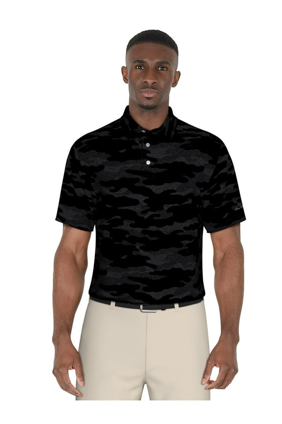Men's and Big Men’s Camouflage Golf Polo Shirt, up to Size 5XL
