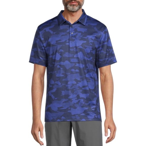 Ben Hogan Men's and Big Men's Camouflage Golf Polo Shirt with Short Sleeves, Sizes S-5XL