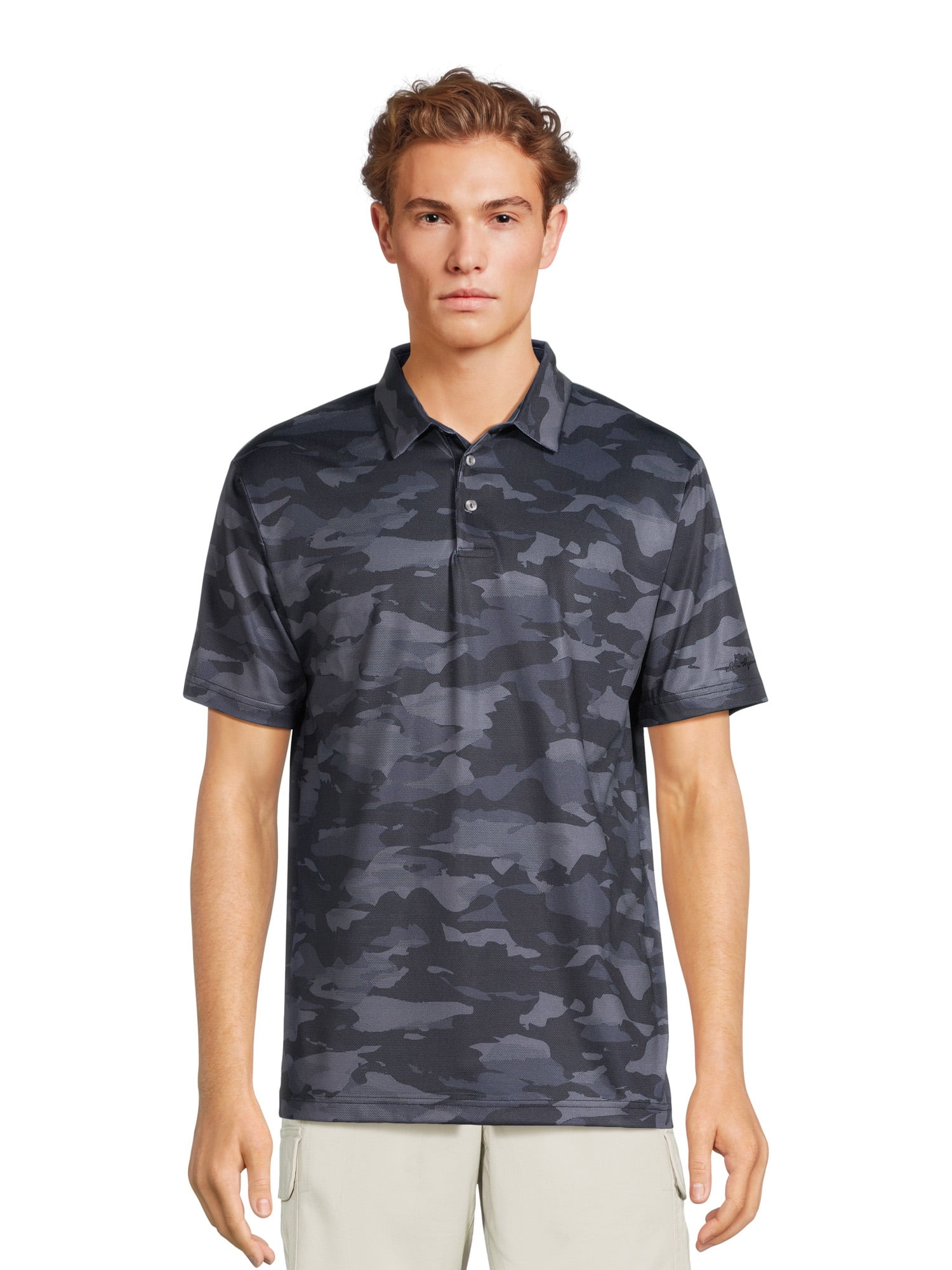 Ben Hogan Men's and Big Men's Camouflage Golf Polo Shirt with Short ...