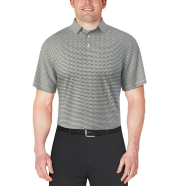 Ben Hogan Men's and Big Men’s Ditsy Floral Print Short Sleeve Golf Polo Shirt, up to Size 5XL