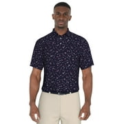 Ben Hogan Men's and Big Men’s Gelf Tee Print Golf Polo Shirt, up to Size 5XL