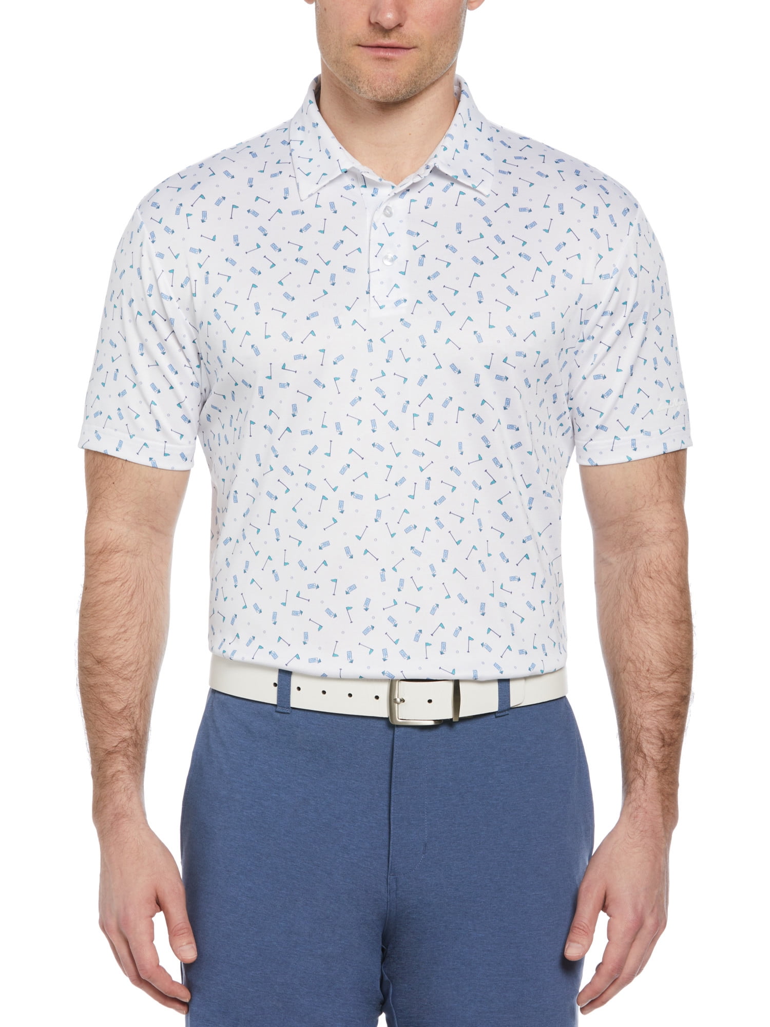 Ben Hogan Men s and Big Men s Golf Conversational Print Golf Polo Shirt up to Size 5X Walmart