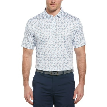 Ben Hogan Men's and Big Men’s Golf Print Golf Polo Shirt, up to Size 5XL