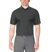 BEN HOGAN Men's and Big Men’s Tossed Golf Cart Print Short Sleeve Golf Polo Shirt, up to Size 5XL