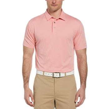 Ben Hogan Men's and Big Men’s Heathered Jacquard Golf Polo Shirt, up to Size 5XL