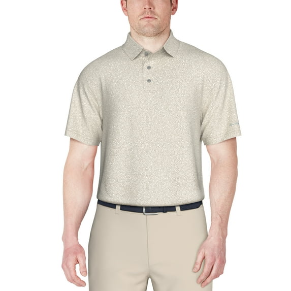 Ben Hogan Men's and Big Men’s Micro Floral Golf Polo Shirt, up to Size 5XL