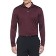 thumbnail image 1 of Ben Hogan Men’s and Big Men’s Mini Jacquard Long Sleeve Golf Polo Shirt, up to Size 5XL, 1 of 4