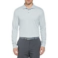 thumbnail image 1 of Ben Hogan Men’s and Big Men’s Mini Jacquard Long Sleeve Golf Polo Shirt, up to Size 5XL, 1 of 4