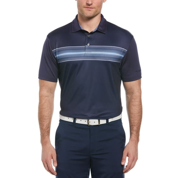 Ben Hogan Men's and Big Men’s Multi-Color Chest Print Golf Polo Shirt, up to Size 5XL