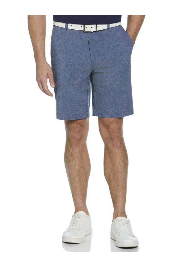 Men's and Big Men's Performance Heather Active Flex Waistband 4-Way Stretch Golf 9" Short, up to size 54