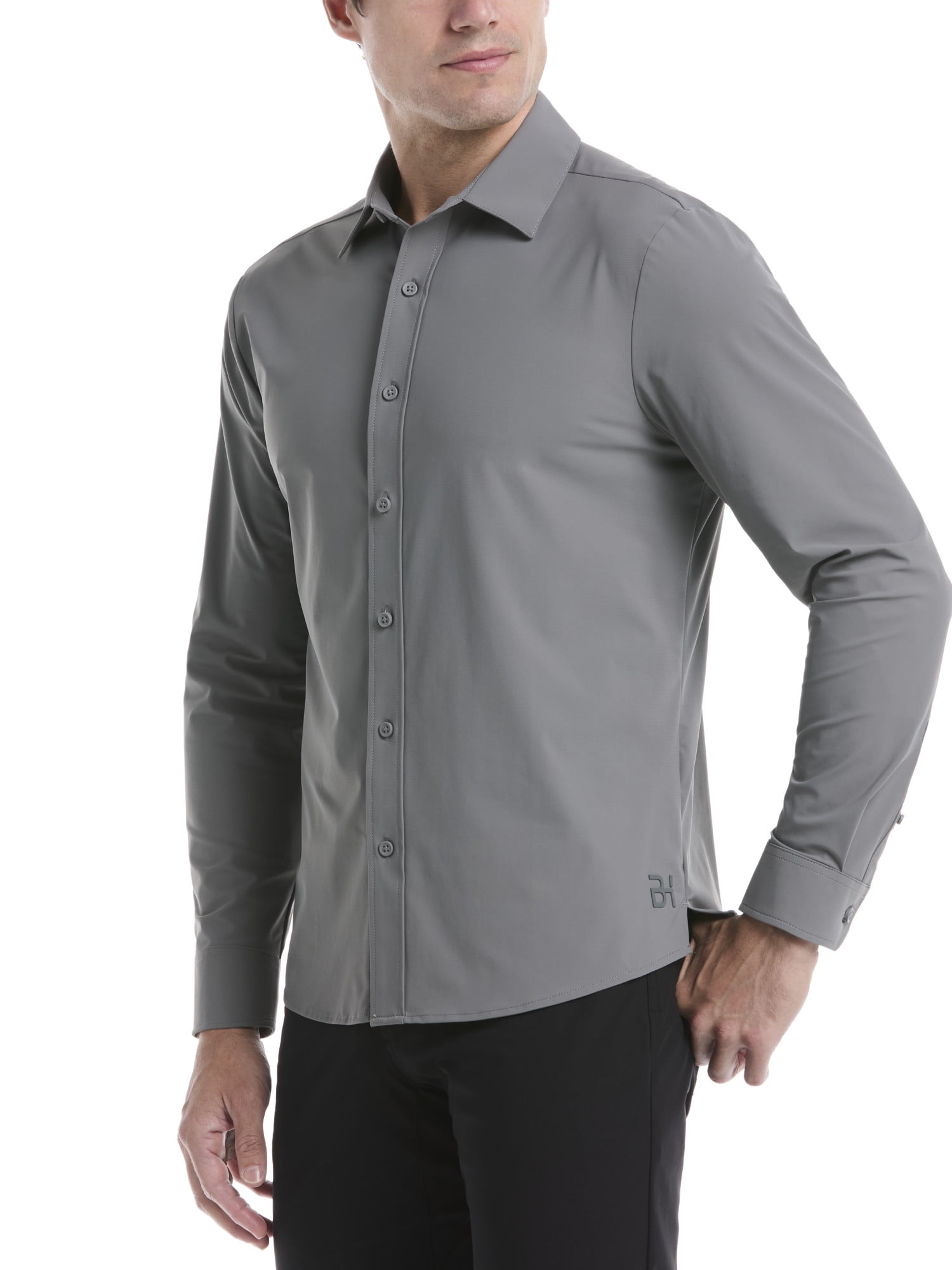 Ben Hogan Men's and Big Men's Performance Long Sleeve Button-Down Golf Shirt, Size S-5XL