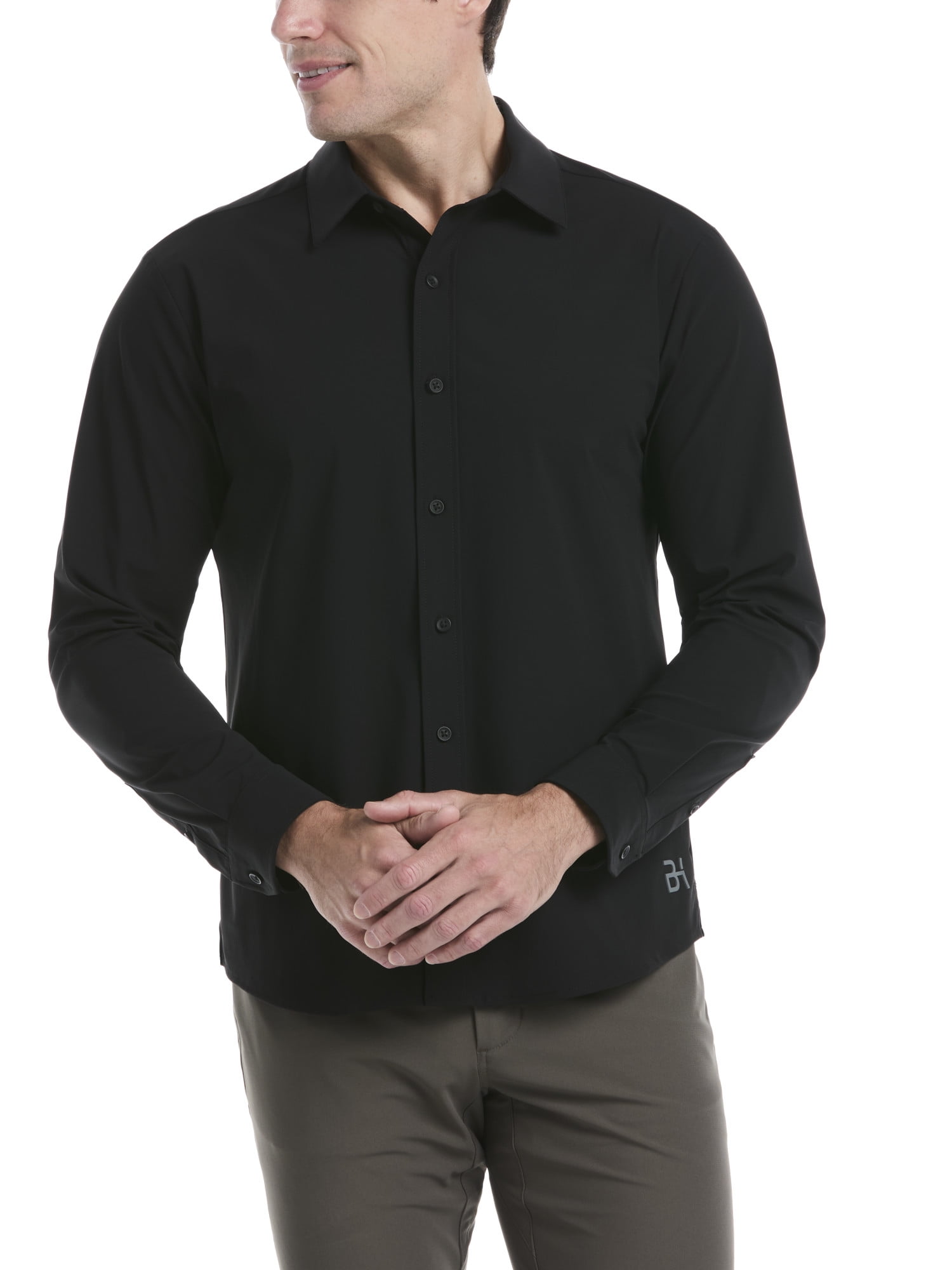Ben Hogan Men's and Big Men's Performance Long Sleeve Button-Down Golf Shirt, Size S-5XL