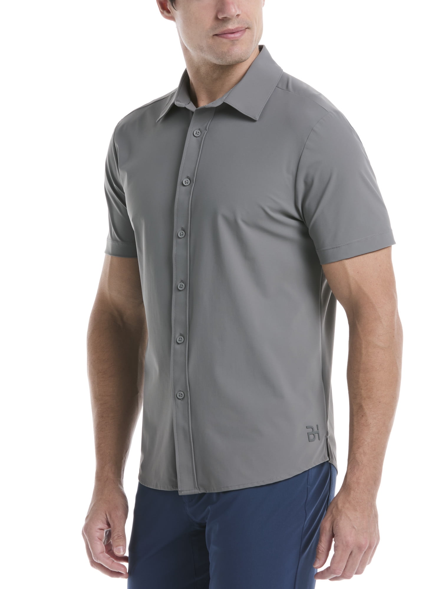 Ben Hogan Men's and Big Men's Performance Short Sleeve Button-Down Golf Shirt, Size S-5XL