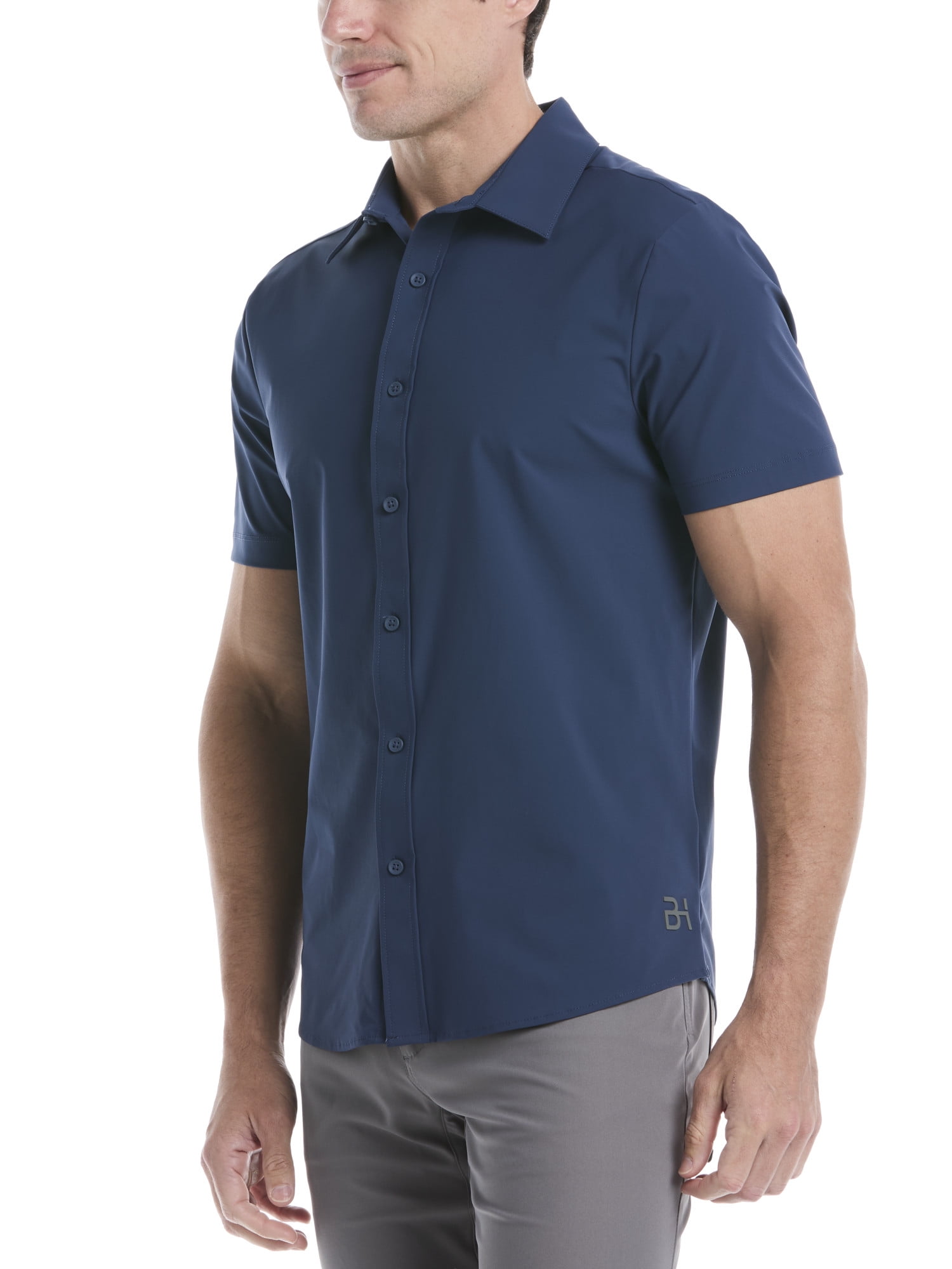 Ben Hogan Men's and Big Men's Performance Short Sleeve Button-Down Golf Shirt, Size S-5XL