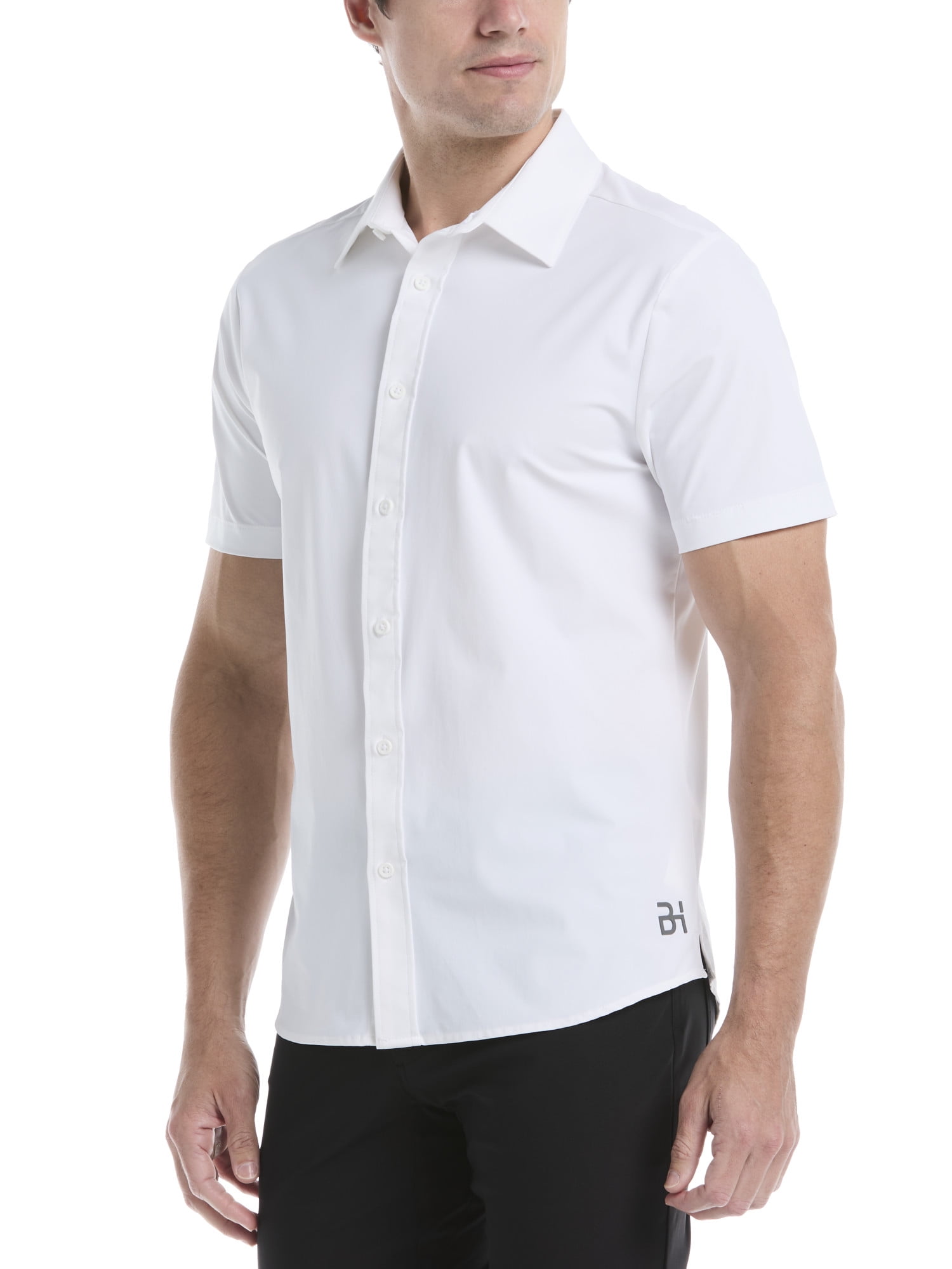 Ben Hogan Men's and Big Men's Performance Short Sleeve Button-Down Golf Shirt, Size S-5XL