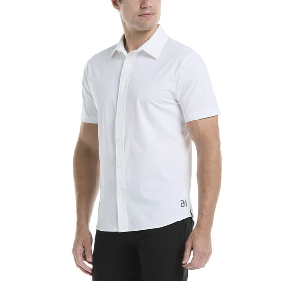 Ben Hogan Men's and Big Men's Performance Short Sleeve Button-Down Golf Shirt, Size S-5XL