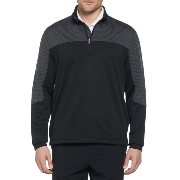 Ben Hogan Men’s and Big Men’s Pro Knit Ottoman Quarter Zip Golf Jacket