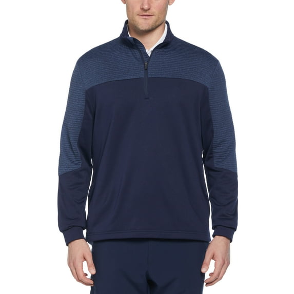 Ben Hogan Men’s and Big Men’s Pro Knit Ottoman Quarter Zip Golf Jacket, up to Size 5XL