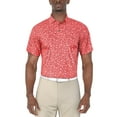 thumbnail image 1 of Ben Hogan Men's and Big Men’s Spring Flower Print Short Sleeve Golf Polo Shirt, up to Size 5XL, 1 of 5