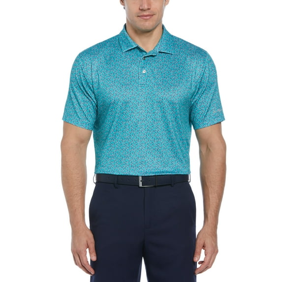 Ben Hogan Men's and Big Men's Summer Drink Print Golf Polo Shirt, up to Size 5X