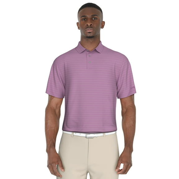Ben Hogan Men's and Big Men’s Zig Zag Jacquard Golf Polo Shirt, up to Size 5XL