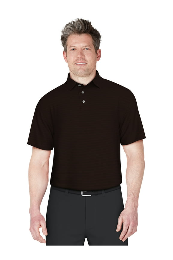 Men's and Big Men’s Zig Zag Jacquard Golf Polo Shirt, up to Size 5XL