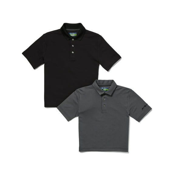 Ben Hogan Performance Little Boys and Big Boys Short Sleeve Golf Polo Shirt, 2-Pack, Sizes 4-20