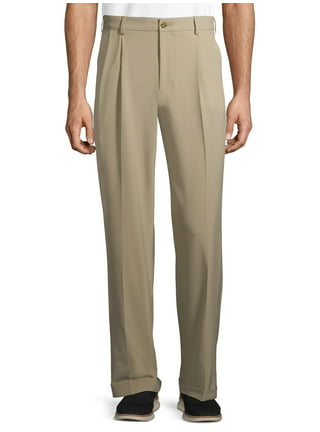 Men's Cotton Mercerised Solid Beige Trousers - Beige / 30 / WITHOUT PLEATS