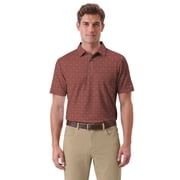 Ben Hogan Performance Men's & Big Men's Gentleman Geo Print Short Sleeve Golf Polo Shirt, Sizes S-4XLT