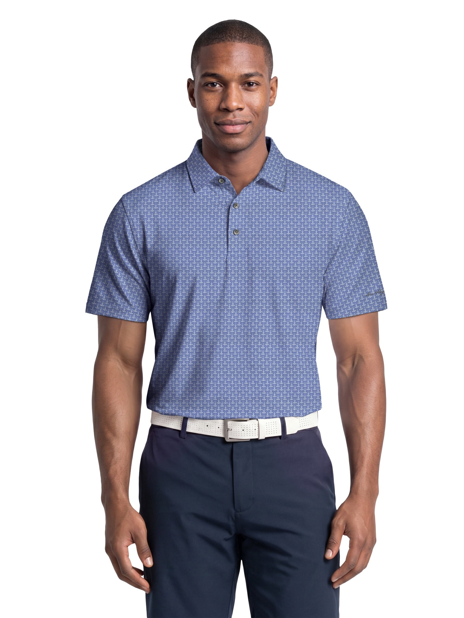 Ben Hogan Performance Men's & Big Men's Golf Club Print Short Sleeve Polo Shirt, up to 5XB