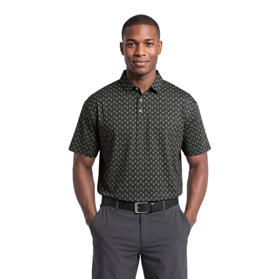 Ben Hogan Performance Men’s & Big Men's Heathered Palm Short Sleeve Golf Polo Shirt, Sizes S-4XLT