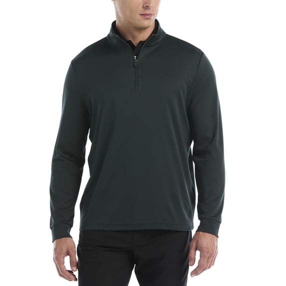 Ben Hogan Performance Men's & Big Men's Long Sleeve Midweight Mini Diamond Textured Golf 1/4 Zip Sweater, Sizes S-4XLT