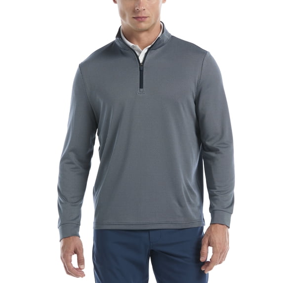 Ben Hogan Performance Men's & Big Men's Long Sleeve Midweight Mini Diamond Textured Golf 1/4 Zip Sweater, Sizes S-4XLT
