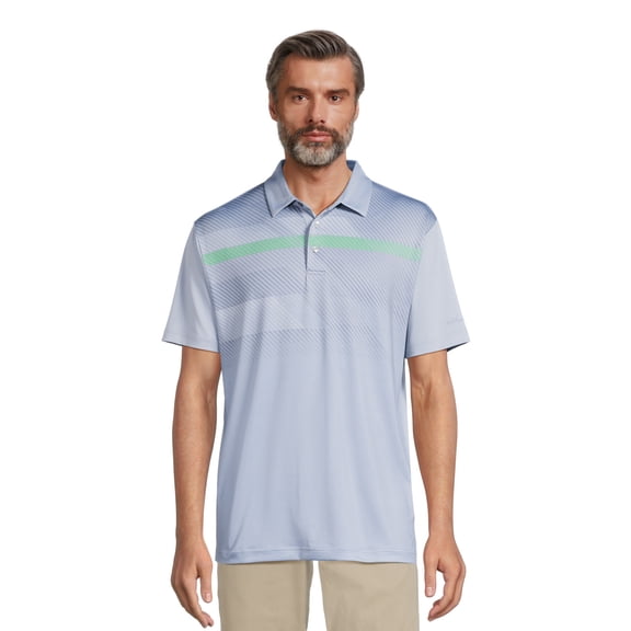 Ben Hogan Performance Men's Graphic Chest Print Golf Polo Shirt, Sizes S-5XL