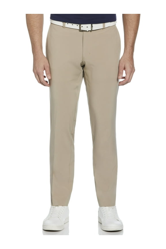 Performance Men's Solid Active Flex Waistband 4-Way Stretch Flat-Front Golf Pant