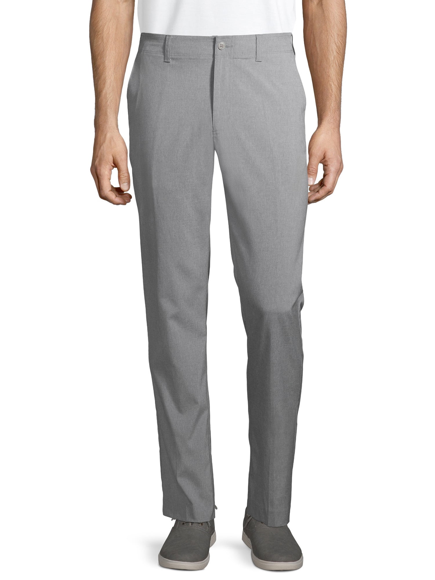 Ben Hogan Performance Men's Solid Active Flex Waistband 4Way Stretch FlatFront Golf Pant
