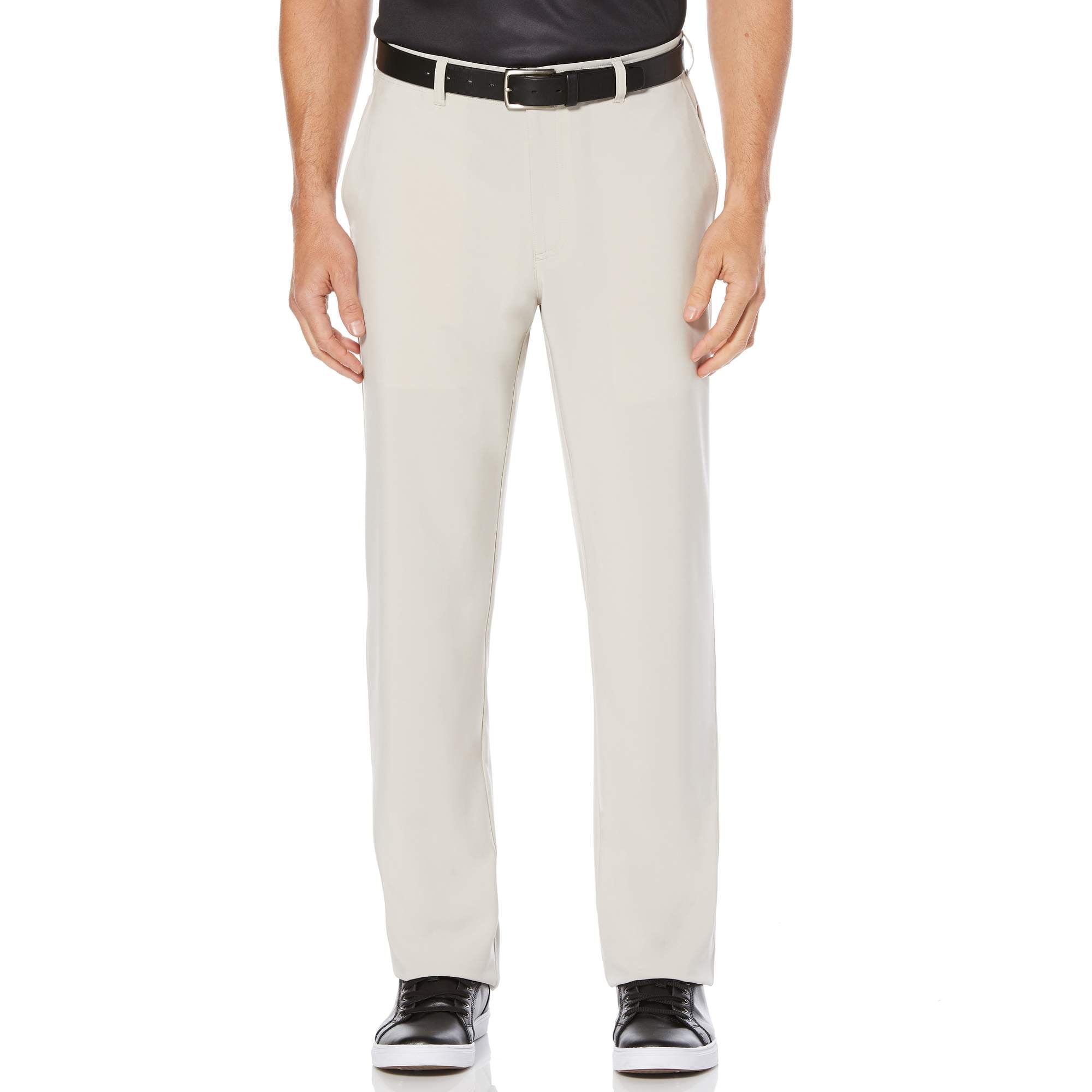 Ben Hogan Performance Men's Solid Active Flex Waistband 4Way Stretch FlatFront Golf Pant